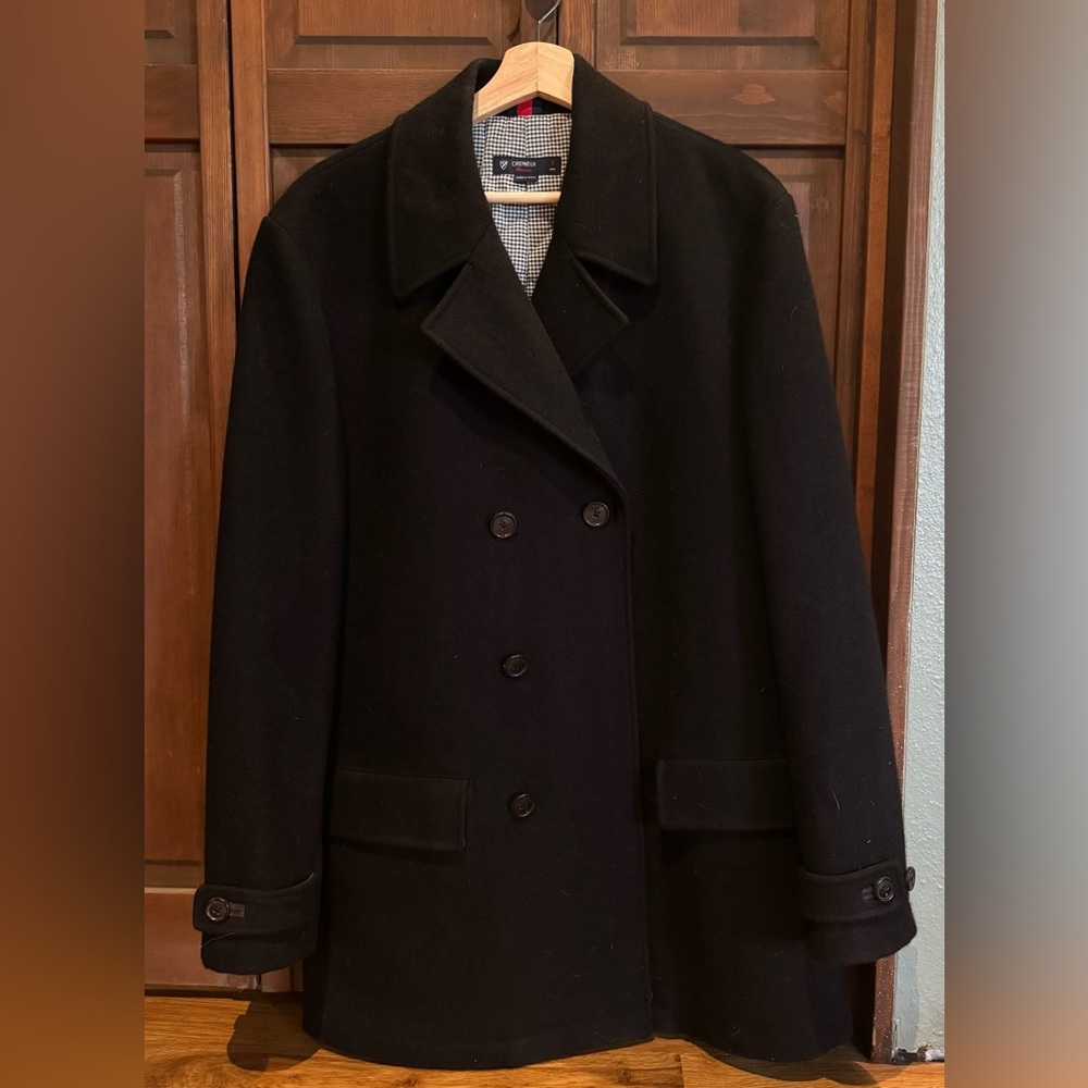 Daniel Cremieux Classic Black Pea Coat